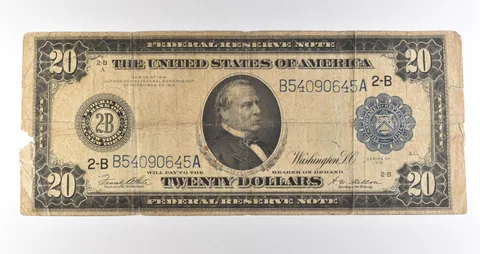 1914 $20 New York NY FRN Blue Seal Large Note Fr#971a *4614