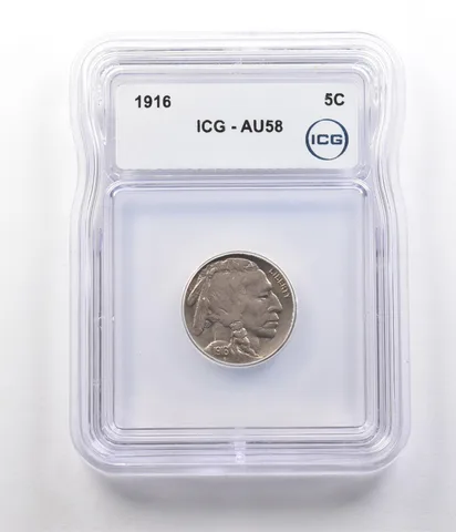 1916 Indian Head Buffalo Nickel AU58 ICG *2608
