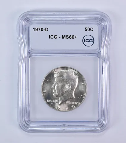 1970-D Kennedy Half Dollar MS66+ ICG