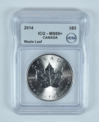 2014 Canada 5 Dollar Silver Maple Leaf MS69+ PLUS ICG