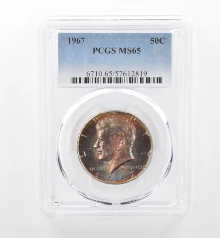 1967 Kennedy Half Dollar MS65 PCGS Beautiful Tone *1857