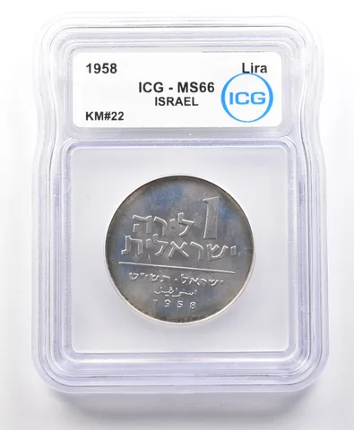 1958 Israel Lira KM#22 MS66 ICG *4256