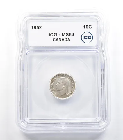 1952 Canada 10 Cents MS64 ICG *5698