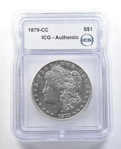 1879-CC Morgan Silver Dollar Authentic ICG *3329