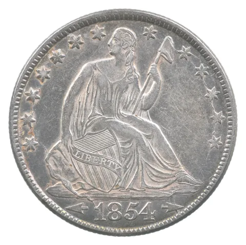 1854-O Seated Liberty Half Dollar Arrows *6719