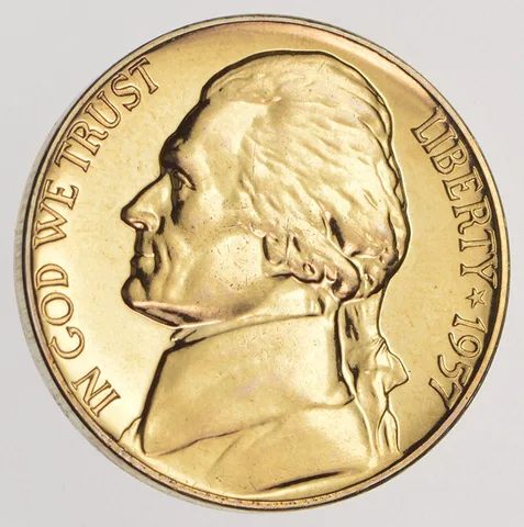 1957 Jefferson Nickel Proof