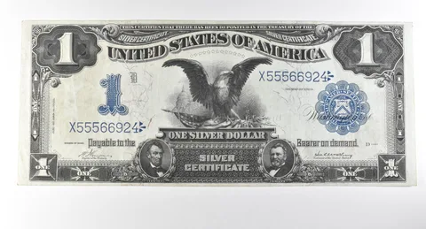 1899 $1 Silver Certificate Large Note Blue Seal *2843
