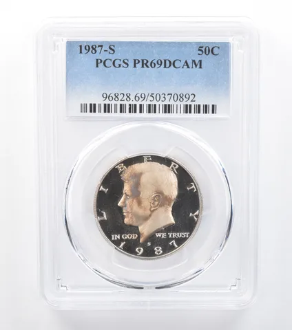 1987-S Kennedy Half Dollar PR69 DCAM PCGS Beautiful Tone *7749