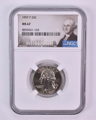 1997-P Washington Quarter MS67 NGC Special Label