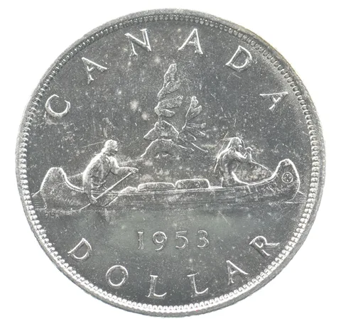1953 Canada 1 Dollar Silver *4066