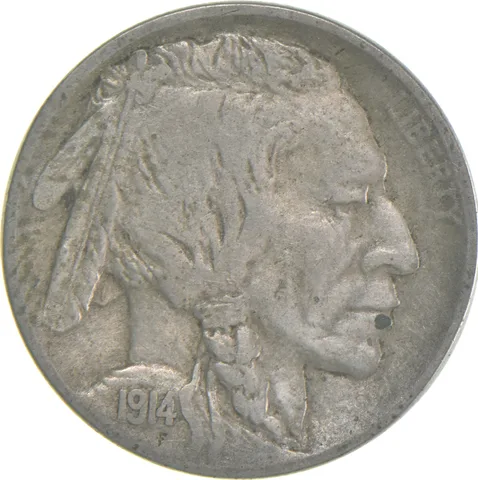 1914-D Indian Head Buffalo Nickel a7950