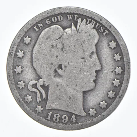 1894-O Barber Quarter Average Circ