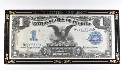 1899 $1 Silver Certificate Large Note Blue Seal In Holder *4226