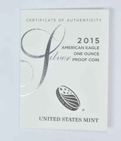COA 2015-W American Silver Eagle Proof