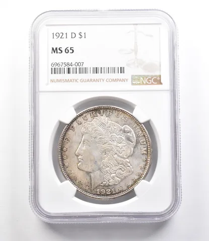 1921-D Morgan Silver Dollar MS65 NGC *2569