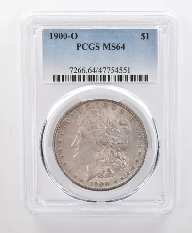 MS64 1900-O Morgan Silver Dollar PCGS Beautifully Toned *0405