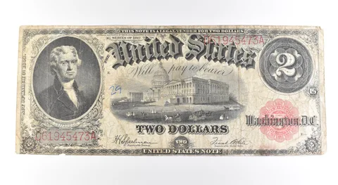 1917 $2 Legal Tender Large Note Red Seal *2669