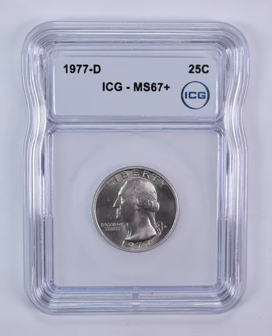 1977-D Washington Quarter MS67+ ICG