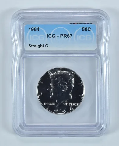 1964 Kennedy Half Dollar Straight G PR67 ICG