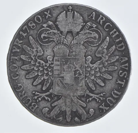 SILVER - WORLD Coin - 1780 Austrian Empire 1 Thaler - World Silver Coin *910