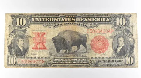 1901 $10 Legal Tender Large Note Red Seal *3104