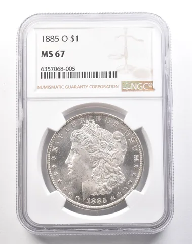 1885-O Morgan Silver Dollar MS67 NGC PQ *1852