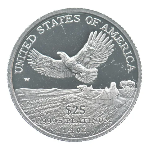 2000-W $25 Platinum Eagle 1/4 Oz Platinum PROOF *0408
