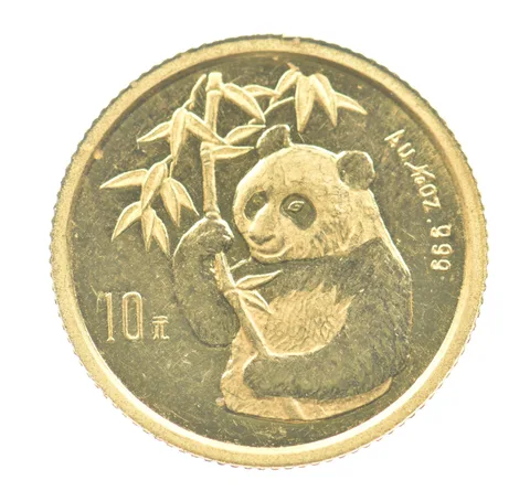 1995 China 10 Yuan Gold Panda 1/10th *2517