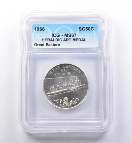 1966 So Called Half Dollar Great Eastern MS67 ICG *8403