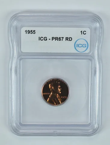 1955 Lincoln Wheat Cent PR67 RD ICG