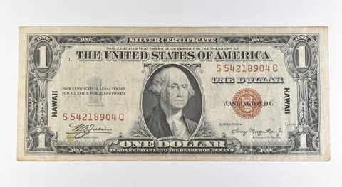 1935 A $1 Silver Certificate Brown Seal Hawaii Fr#2300 *0459