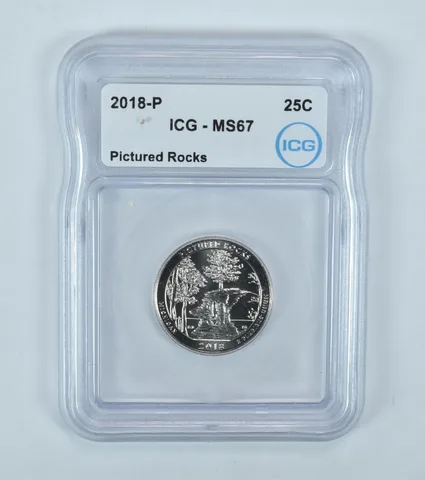 2018-P Washington Quarter ATB Pictured Rocks MS67 ICG