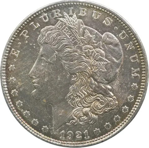 1921 Morgan Silver Dollar Cool Color *3543