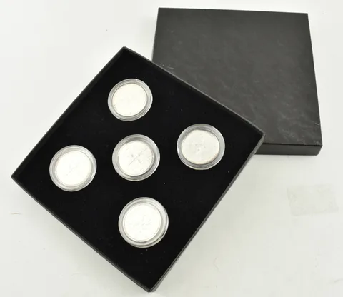 Of The First Jewish Revolt 5 Coin Commemorative Set 1/2 Troy Oz Silver *3224