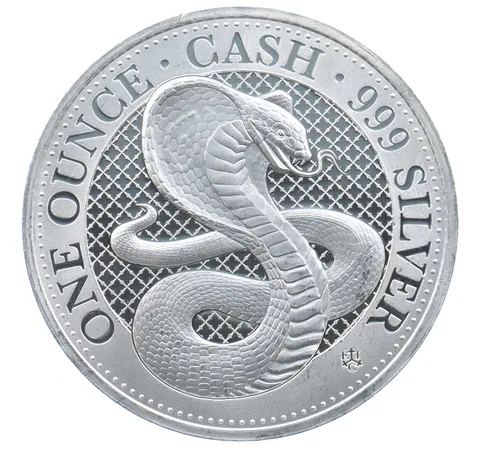 Better Date 2022 St Helena 1 Pound 1 Oz Silver Cash India Cobra World Coin *784