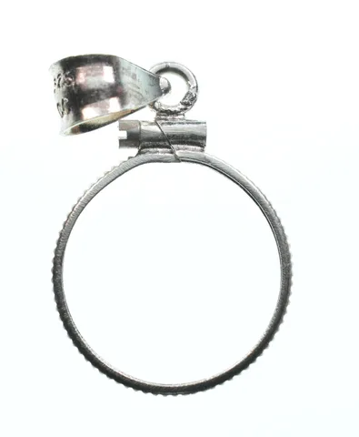 Sterling Silver 15.6 MM 2 1/2 Peso Mexico Coin Bezel Pendant Frame Edge *2355