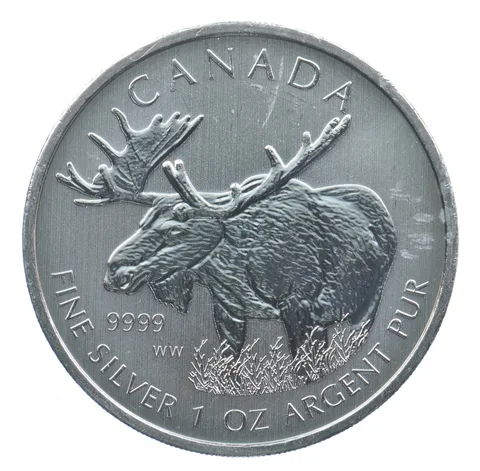 Better Date - 2012 Canada 5 Dollars - 1 Oz. Silver Moose World Coin- Silver *795
