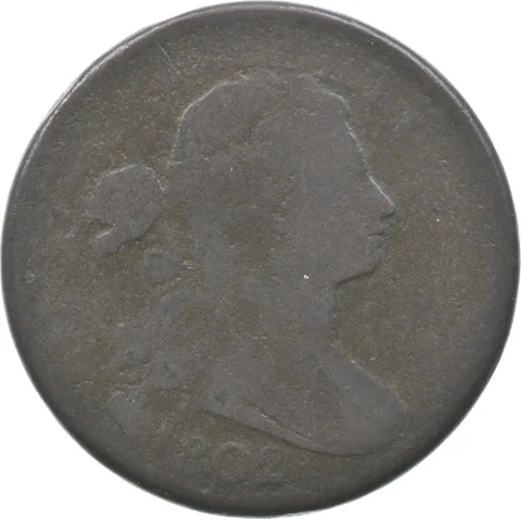 1802 Draped Bust Large Cent Stemless *4780