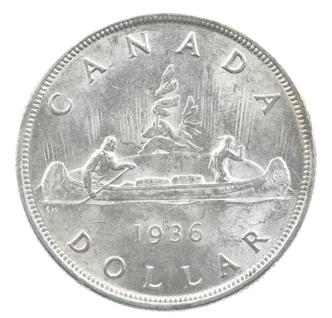 1936 Canada 1 Dollar Silver *4062