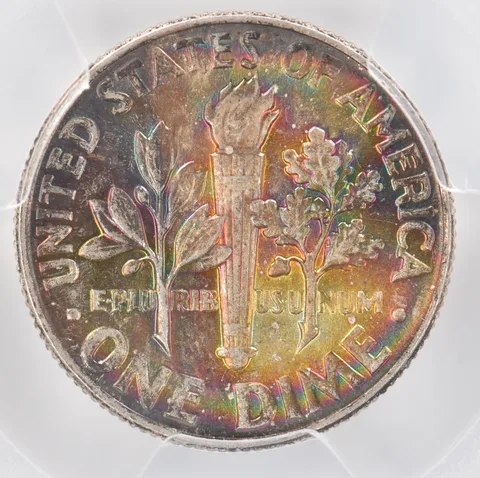 1964 Roosevelt Dime MS65 PCGS Beautiful Tone *0918