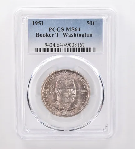 1951 Booker T Washington Commemorative Half Dollar MS64 PCGS Nice Tone a0049