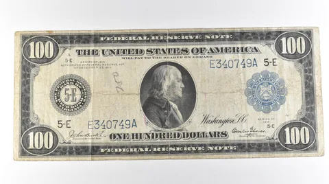 1914 $100 Richmond VA FRN Large Note Blue Seal *3063