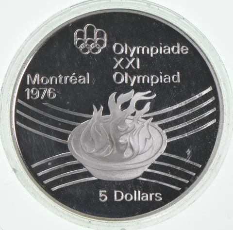 Random 1972-1976 Proof Canada 5 Dollar Olympic Commemorative Coin Silver .925
