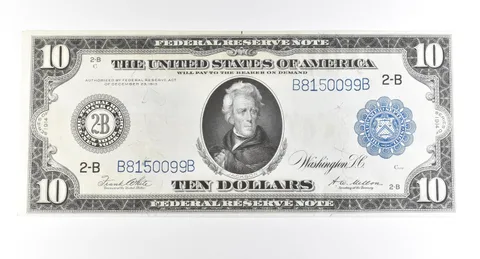 1914 $10 New York NY FRN Large Note Blue Seal *2797