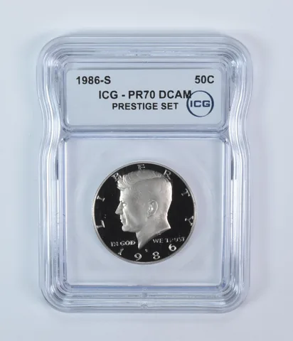 1986-S Kennedy Half Dollar Prestige Set PR70 DCAM ICG