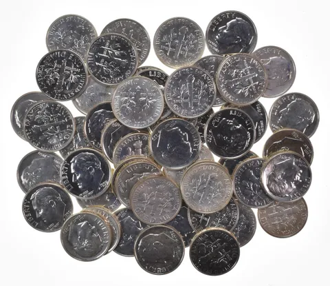 (50) 1959 Roosevelt Dime Proof 90% Silver ROLL