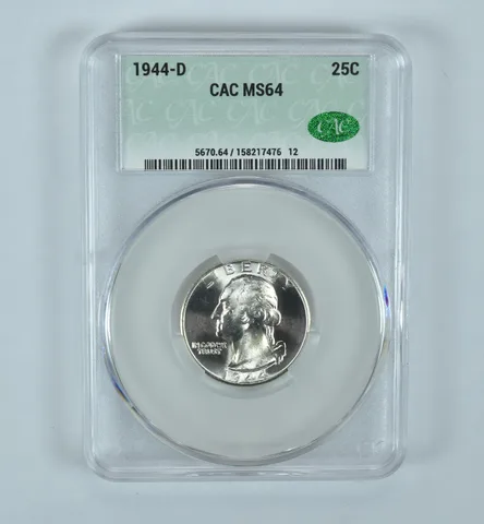 1944-D Washington Quarter MS64 CAC CACg