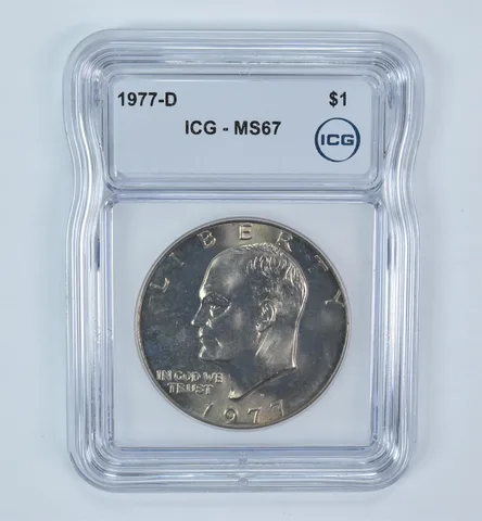 1977-D Eisenhower $1 MS67 ICG