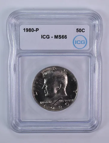 1980-P Kennedy Half Dollar MS66 ICG