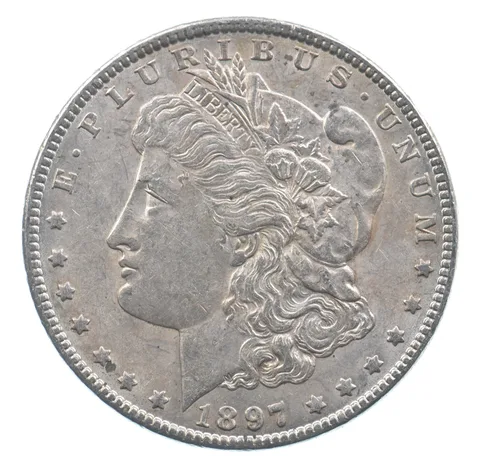 Better 1897 Morgan Silver Dollar - 90% US Coin - Nice Coin *384